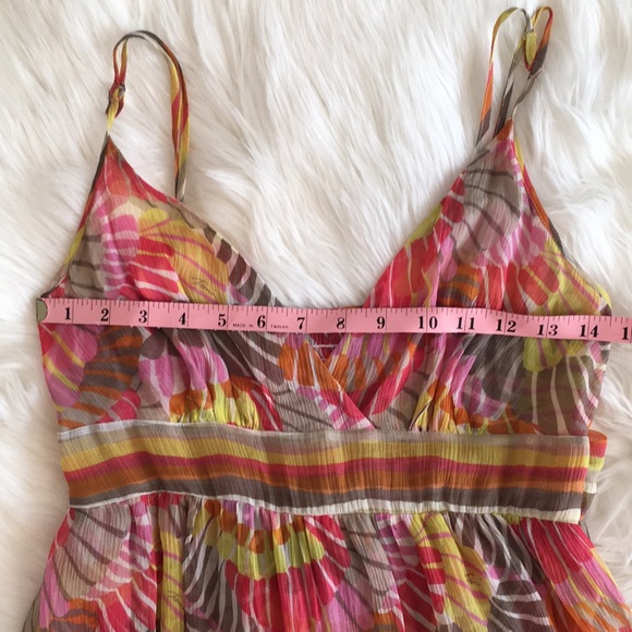 Trina Turk Floral Print Silk Belted Maxi Dress - Picture 5 of 14